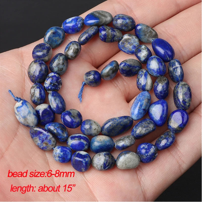 Natural Lapis Lazuli Bead Blue Round Tube Faceted Loose Spacer Stone Beads For Jewelry Making DIY Handmade Bracelets Necklace