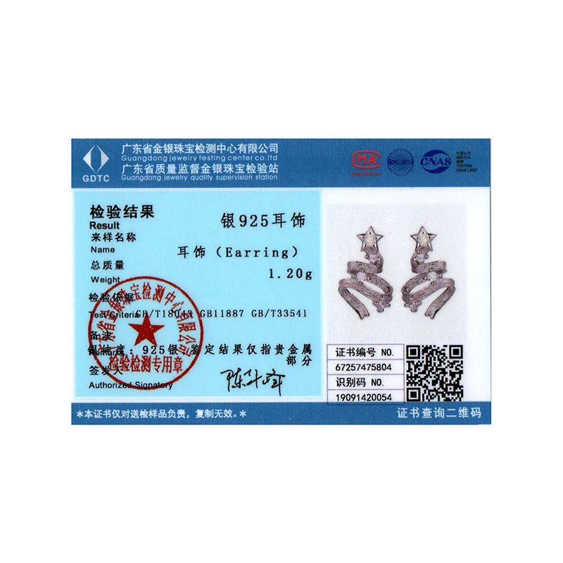 BISAER 925 Sterling Silver Christmas Tree Stud Earrings,Sparkling Zircon Lightweight Hypoallergenic for Women Party Fine Jewelry