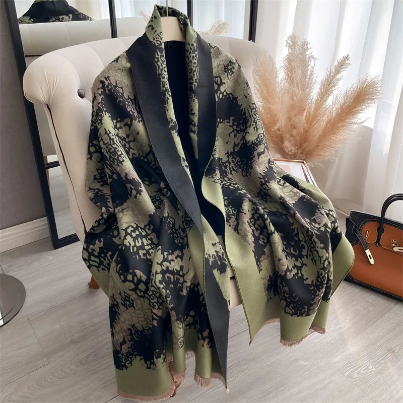 Cashmere Scarf for Women Thick Warm Winter Blanket Brand Female Luxury Quality Shawl Wrap Bufanda 2024 Poncho Echarpe Pashmina - Madeinsea©