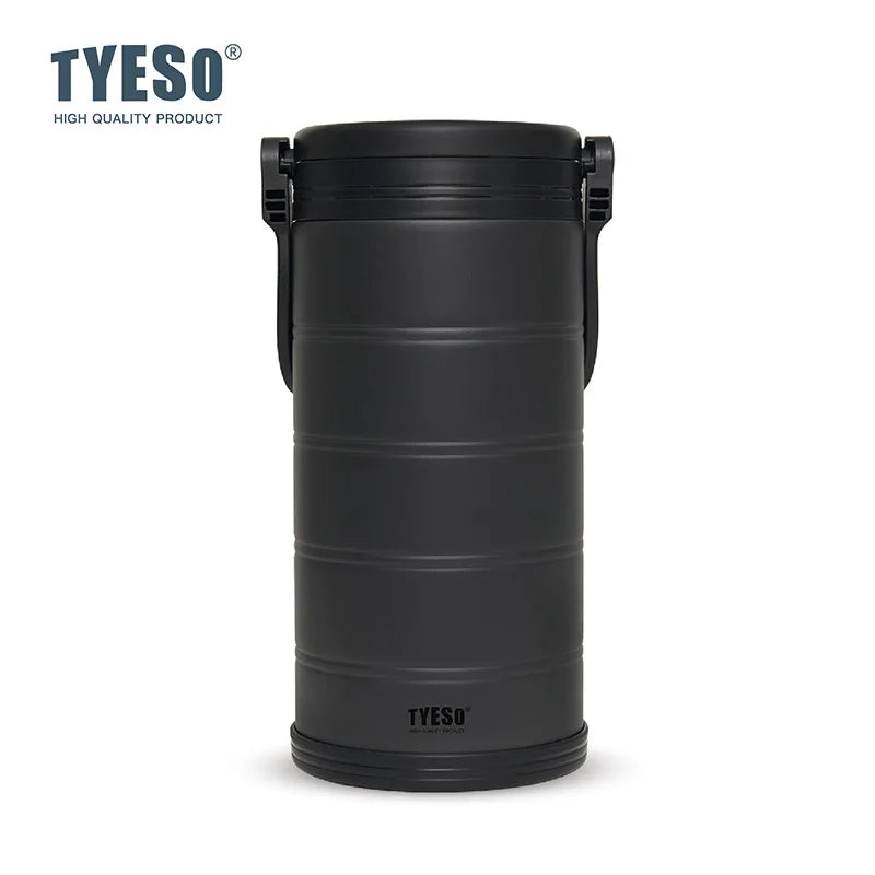 TYESO Large Capacity Vacuum Insulated Portable Cooler Portable Ice Box for Outdoor Camping Picnic Leakproof for Drinks Storage