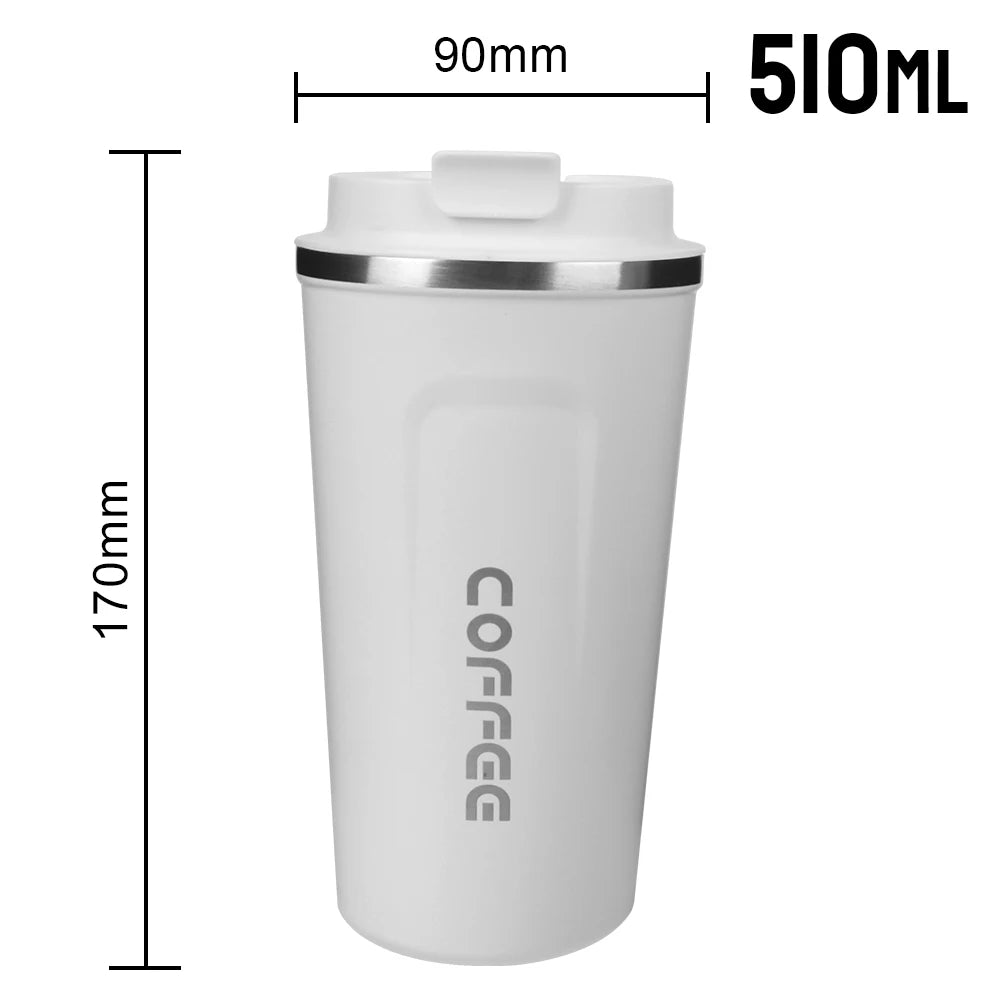 For Tea Water Coffee Thermo Cafe Double Stainless Steel Coffee Mug Car Thermos Mug Leak_Proof Travel Thermo Cup 380/510ML