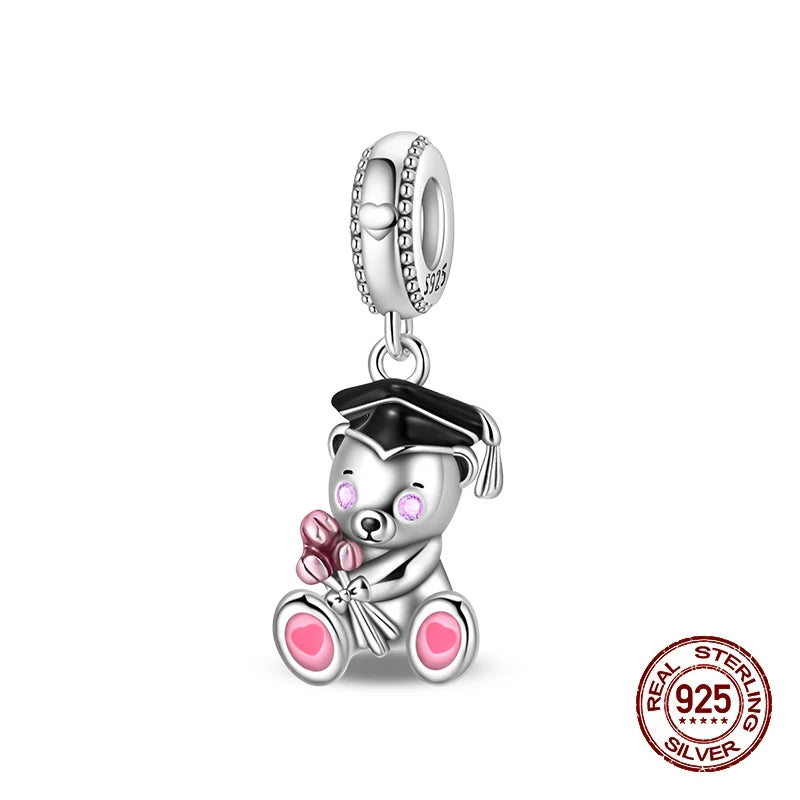 925 Sterling Silver Time Machine Trunk Travel Camera Charms Beads Fit 3mm 925 Original Bracelets DIY Jewelry Birthday Gift