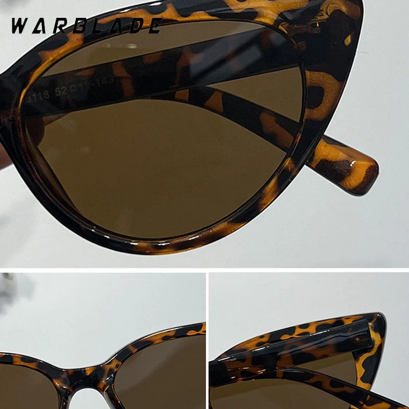 2025 Cute Sexy Vintage Cat Eye Sunglasses Brand Design Woman Small Triangle Retro Ladies Sun Glasses Thick Female Oculos De Sol