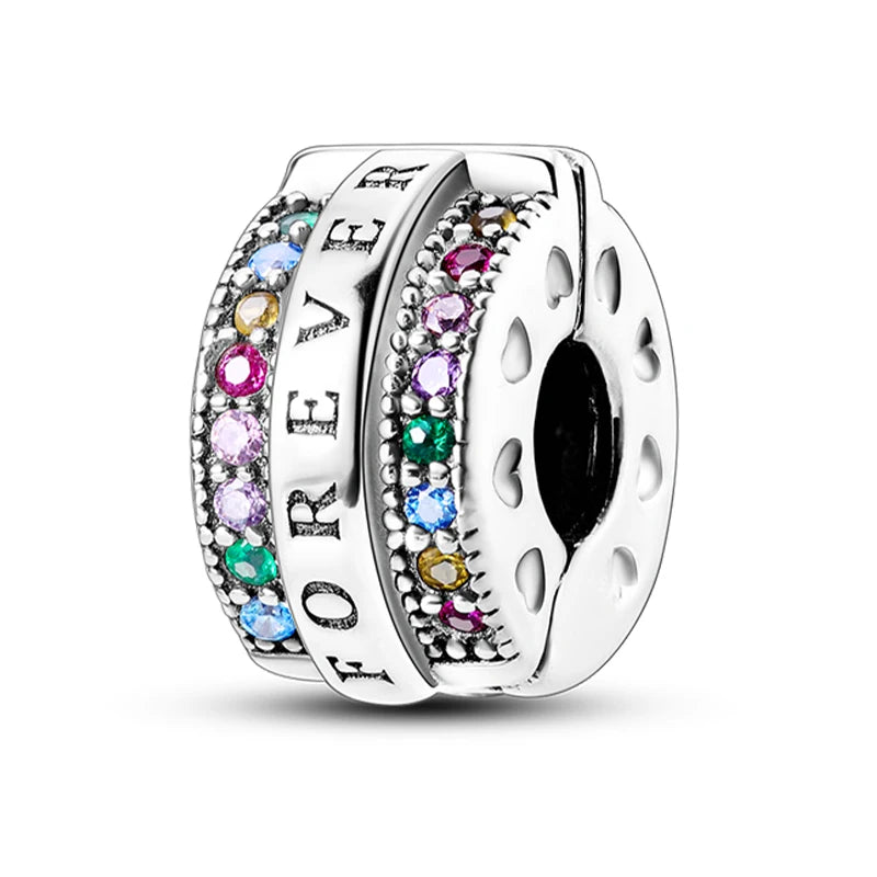 Hot Sale Charms Beads 925 Sterling Silver Pink Perfume Bottle Letter Luminous Firefly Tarot Card Beads Fit DIY Bracelets Jewelry - Madeinsea©