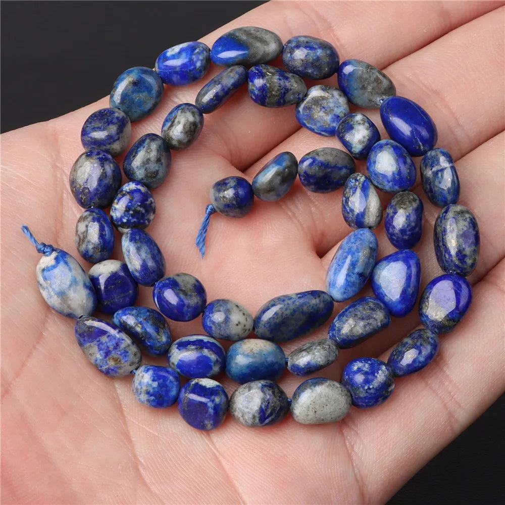 45 Styles Natural Lapis Lazuli Beads Blue Round Rondelle Faceted Loose Spacer Stone Bead For Jewelry Making Accessories Supplies