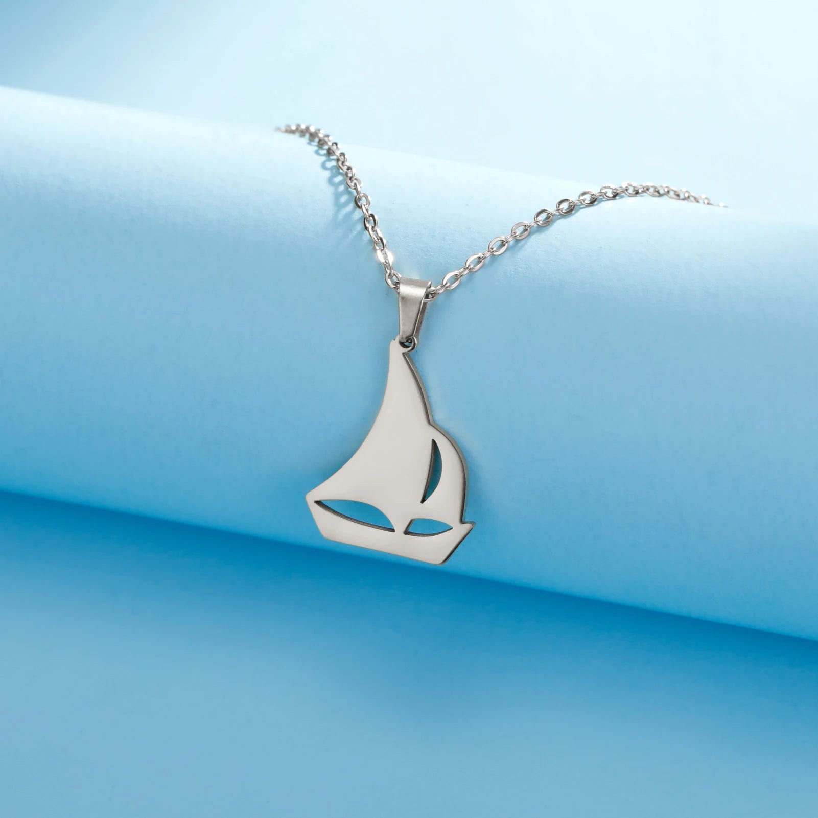 Sailboat Stainless Steel Ocean Necklace - Madeinsea©