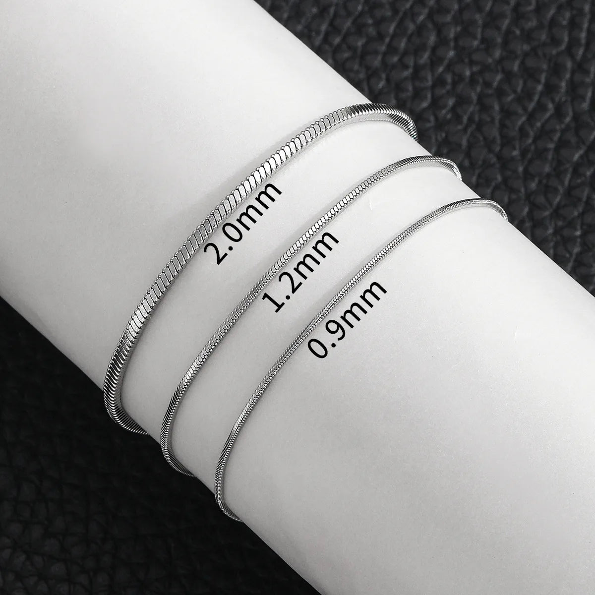 Silver Color Titanium Steel Snake Chain Bracelet for Men Hip Hop Simple Stainless Steel Bracelet For Women Retro Jewelry