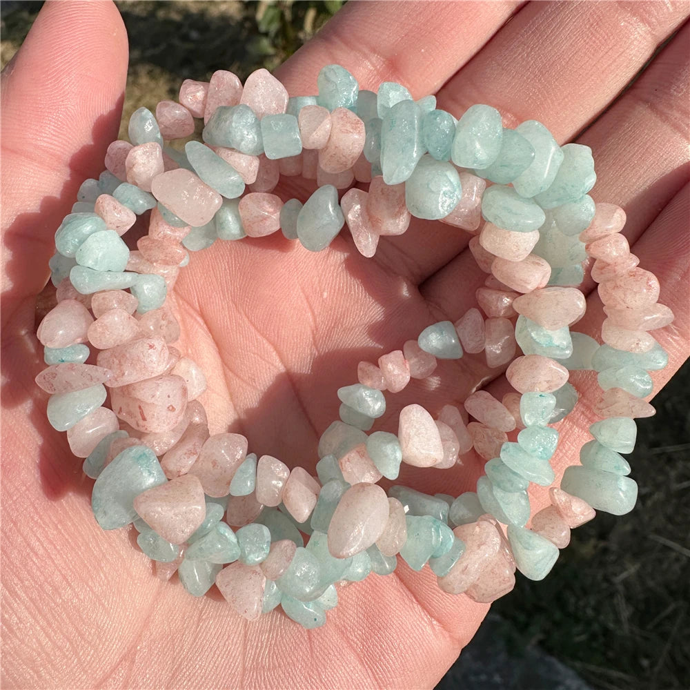 5-8MM Irregular Labradorite Chips Bead Amethysts Malachite Aquamarine Citrine Gravel Stone Beads For Jewelry Making Accessories