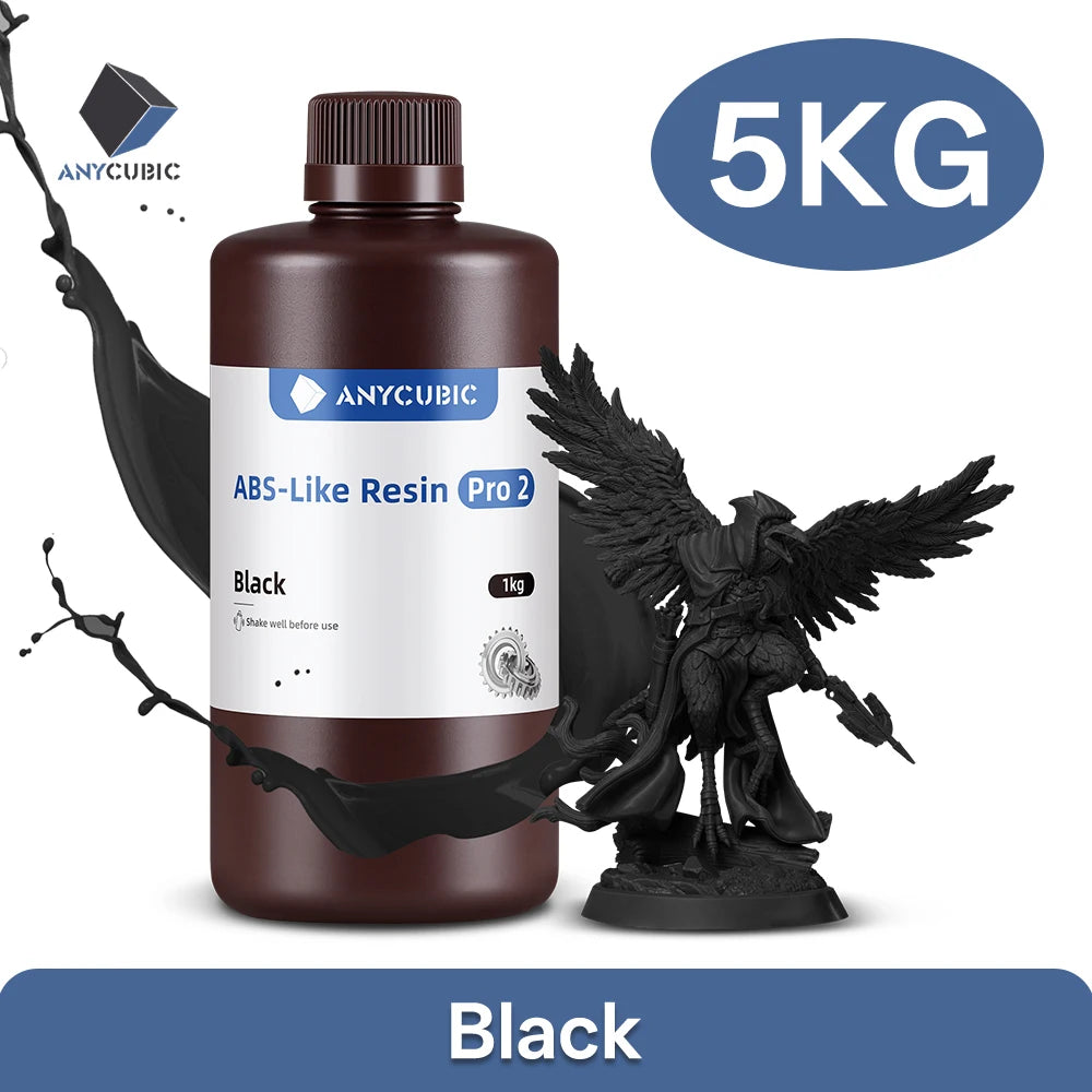Newest Anycubic ABS-Like+ Resin Pro 2 Rapid UV Curing 405nm Standard Photopolymer Resin ABS 3D Resin High Precision for LCD