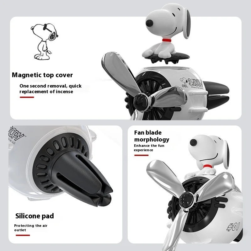 New Cartoon Creative Snoopys Car Aromatherapy Decoration Cute Car Perfume Accessories Air Outlet Cartoon Aromatherapys Gadgets - Madeinsea©