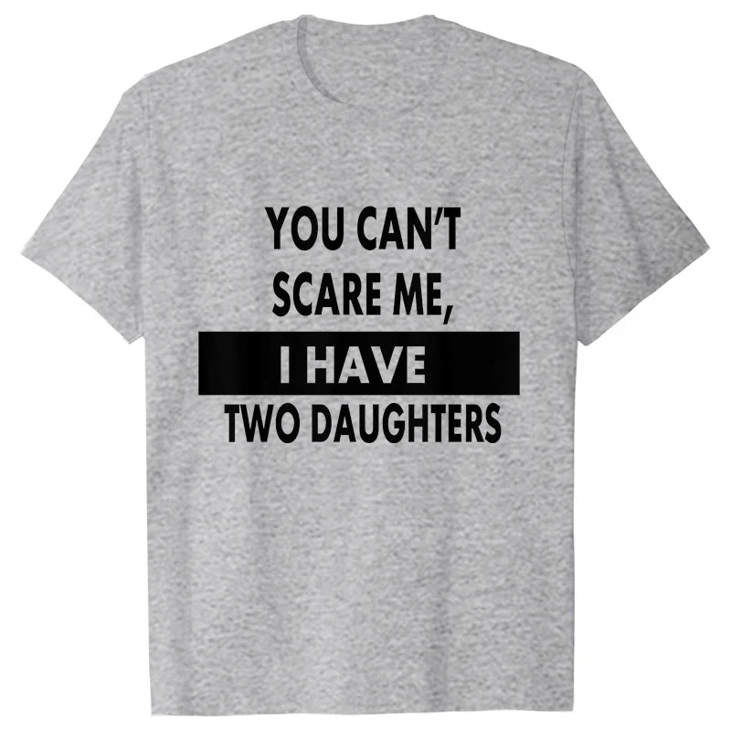 T-shirts for Men Funny Print Tshirt Dad Daddy Daughters Oversized Clothes Short Sleeve Tees Children Cute Joke Men Tshirt Tops