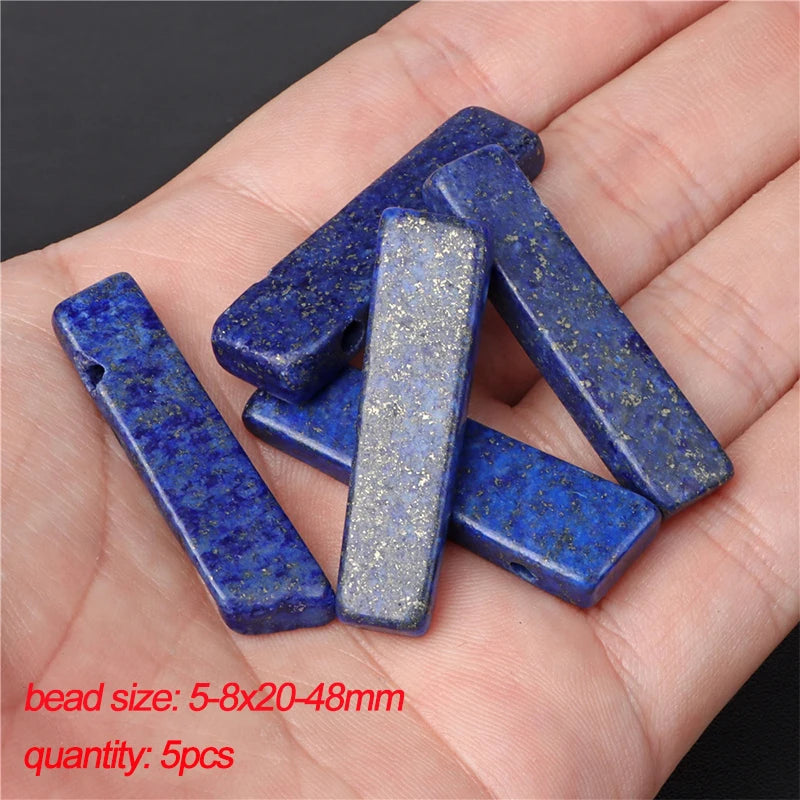 45 Styles Natural Lapis Lazuli Beads Blue Round Rondelle Faceted Loose Spacer Stone Bead For Jewelry Making Accessories Supplies