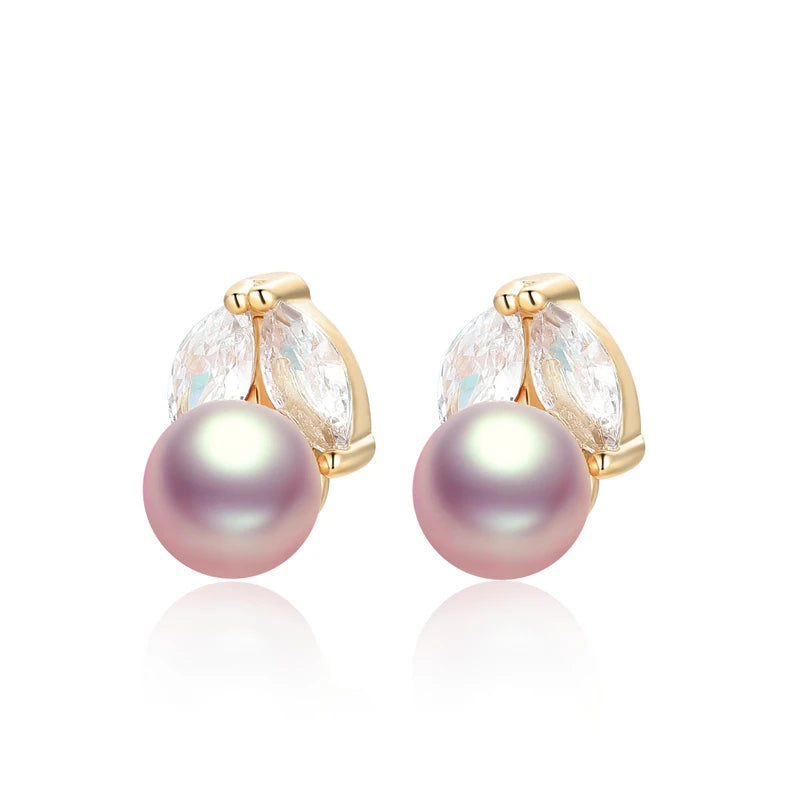 OXTAO 1Pair Fashion  Women Stud Earrings Crystal Ear Climbers / Crawlers Clear Rhinestone Earring For Women Party Jewelry Gift