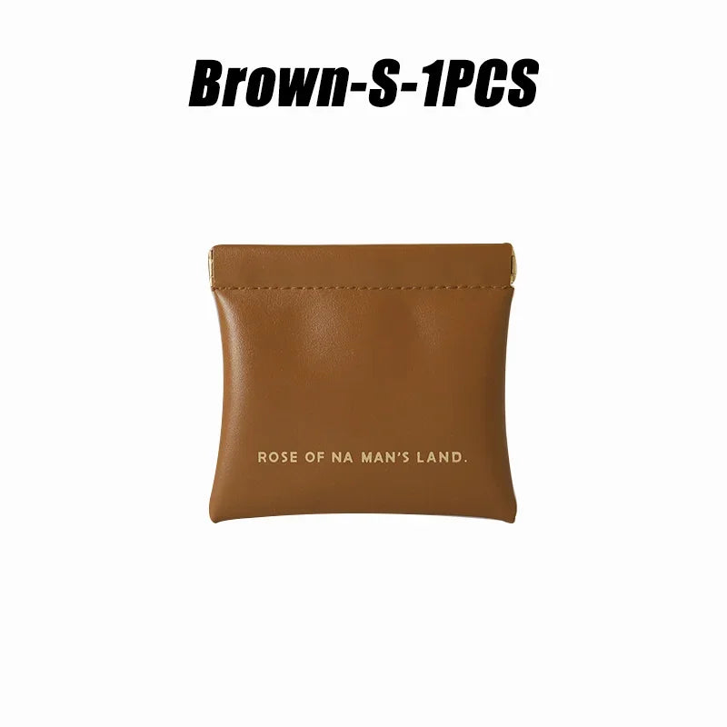 Small Makeup Bag Data Mini Portable Cable  Digital Storage Bag Automatically Closes Wired Earphones Carrying Bag Power Charger