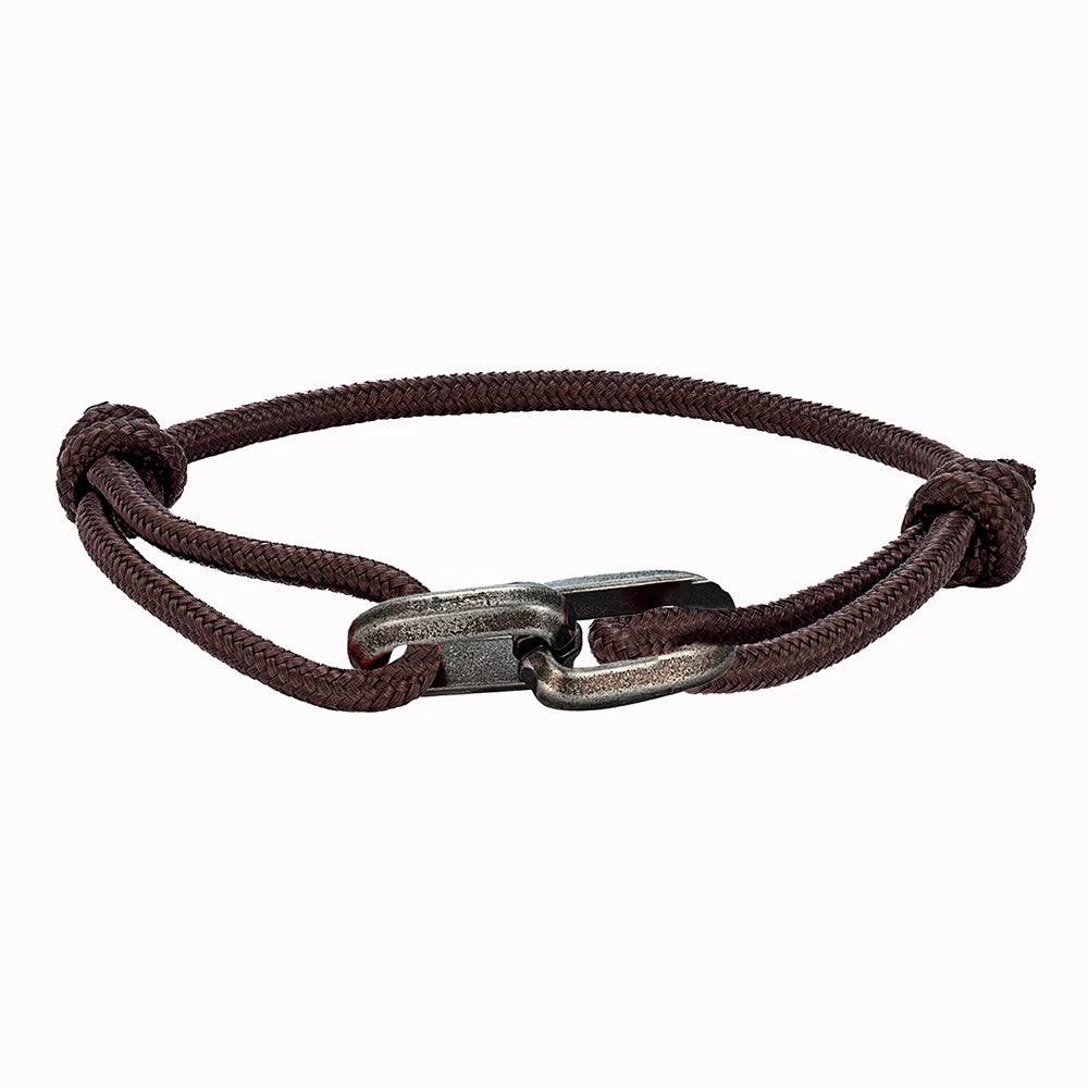 MKENDN Punk Style Mens Bracelet Rope Chain Thin Mens Black Rope Nylon Bracelet Women Stainless Steel Bracelet Mens Jewelry