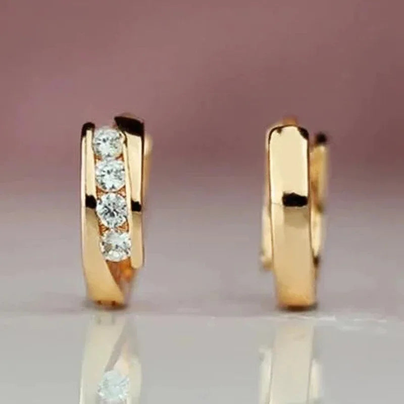 OXTAO D Moissanite Diamond Hoop Earrings 925 Sterling Silver 14K Gold Color Wedding Party Charms Channel Setting Ear Jewelry GRA