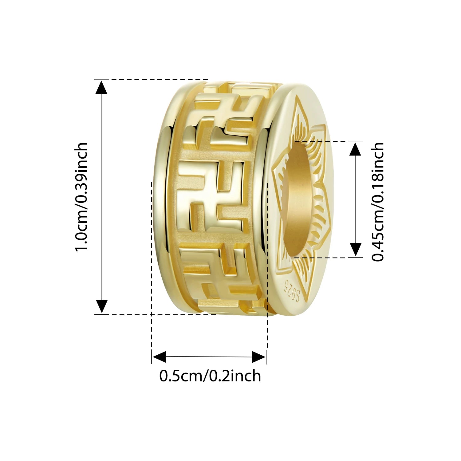 BISAER 925 Sterling Silver Lucky Koi Cat Pawprint Charm Bead Weaved Bag Pendentif Plaqué Or Fit Femmes DIY Bracelet Fine Jewelry