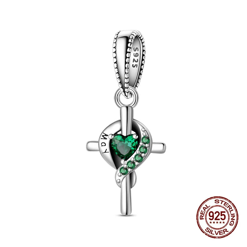 New 925 Sterling Silver Charms Beads Pendant From January To December Month Beads Fit Original Bracelet Charms Women Jewelry