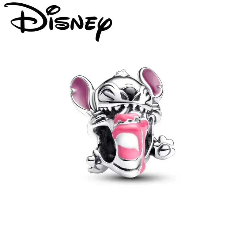 NEW in Charm Disney Cheshire Cat Charm beads Suitable for Original Women Stitch Bracelet Necklace Pendant Jewelry Holiday gifts