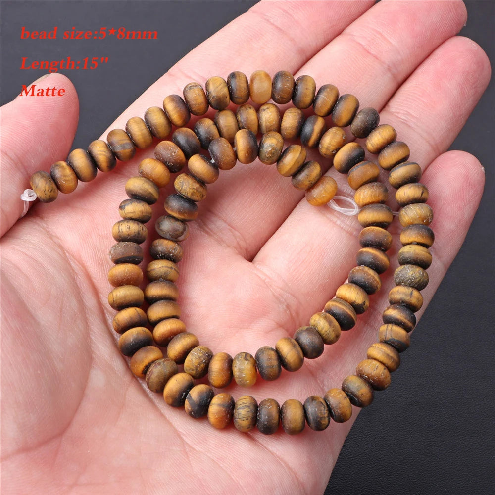 45 Kind Tiger Eye Stone Bead Natural Yellow Cabochon Round Faceted Square Loose Beads Fit Fashion Jewelry Making Handmade Supply