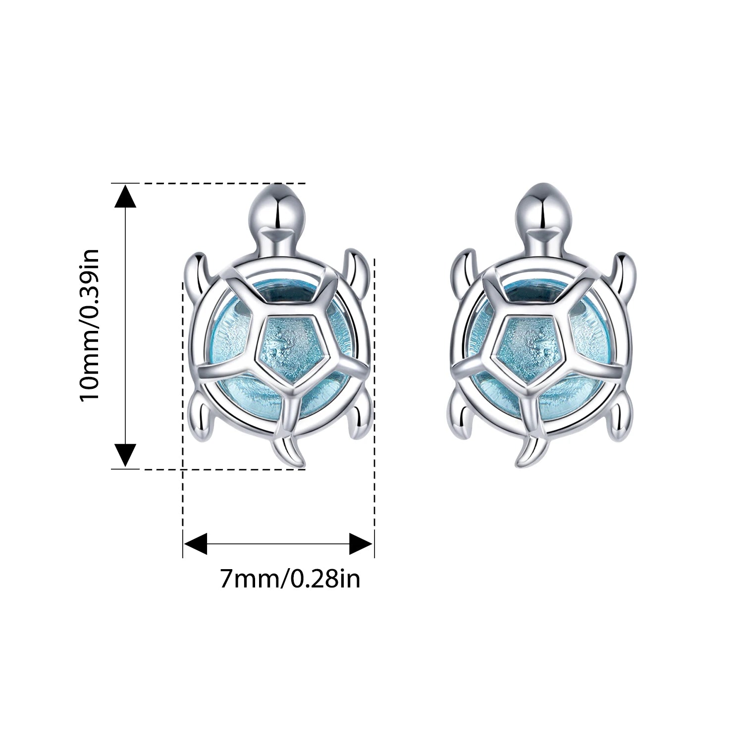 BAMOER 925 Sterling Silver Crab Stud Earrings Enamel Marine Clownfish Ear Studs for Women Girls Sweet Summer Jewelry Gift