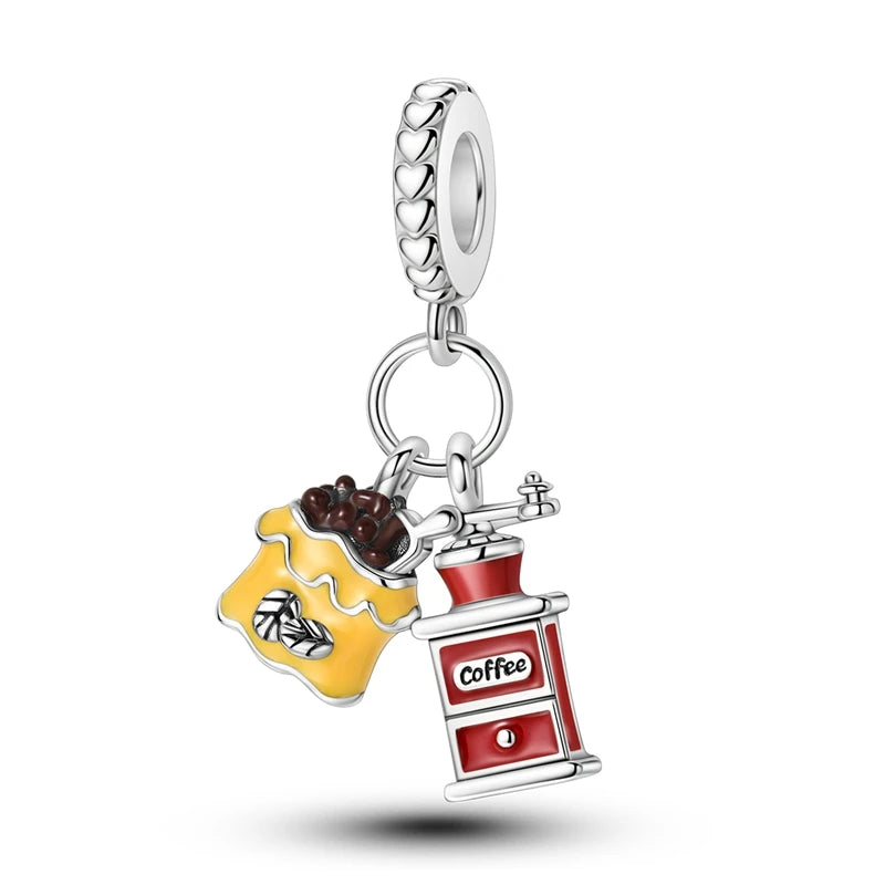 Hot Sale 925 Silver Snowman Penguin Red Wine Winter Series Charms Beads Fit 3mm 925 Original Bracelets Fine DIY Jewelry Gift