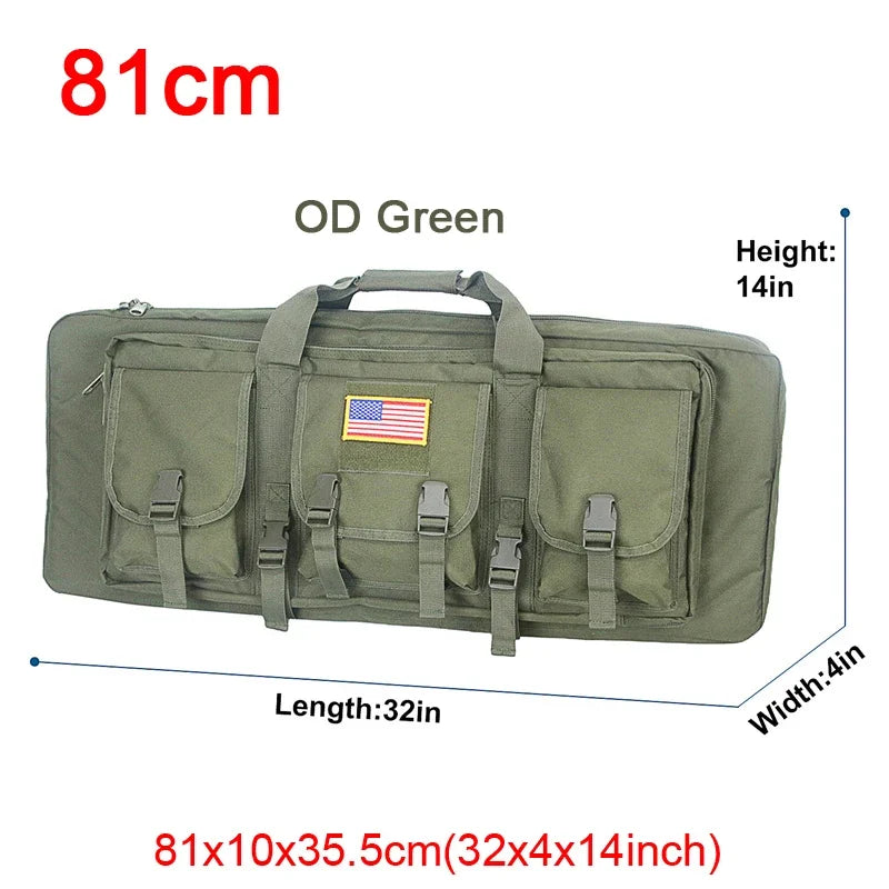 81 97 106 122cm Tactical Gun Bag Double Rifle Case  Molle Rifle Bag Sniper Airsoft Gun Case Backpack Hunting Gun Holster