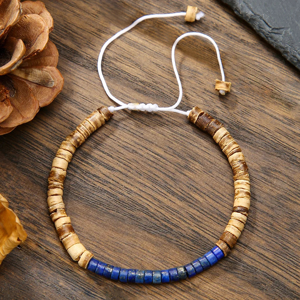 MKENDN Minimalist 4mm Bead Bracelet Unisex Emperor Onyx Small Stone Adjustable Bracelet Meditation Yoga Strand Couple Pulsera