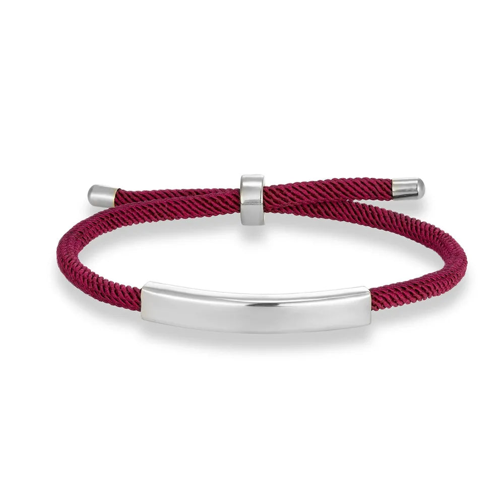 MKENDN Personalized Medical Alert Bracelet Custom Name Engrave Logo Id Phone Bracelets Trendy Emergency Rope Bracelet Gifts