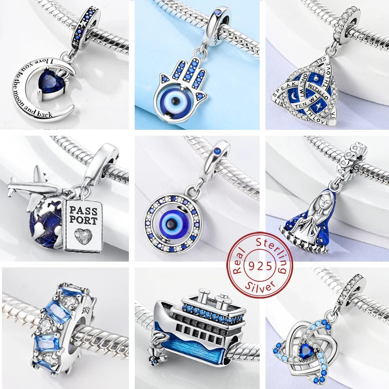 Charm-Heißverkäufe 925 Silber Original Charms Perlen Fit Anhänger Charm Armband Baumeln für Frauen DIY Feine Schmuckherstellung