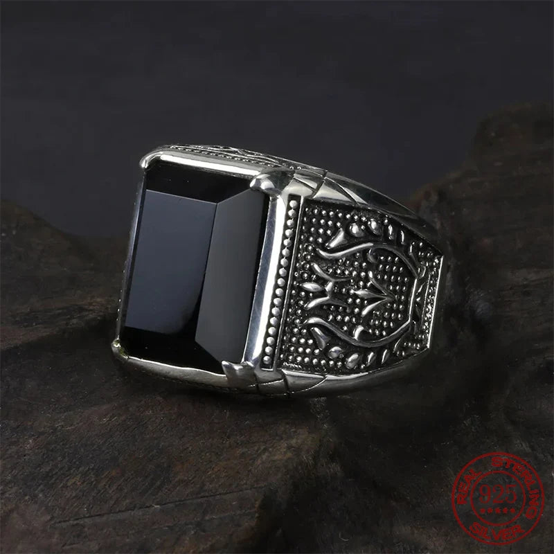 2024 Punk S925 Sterling Silver Rings For Men