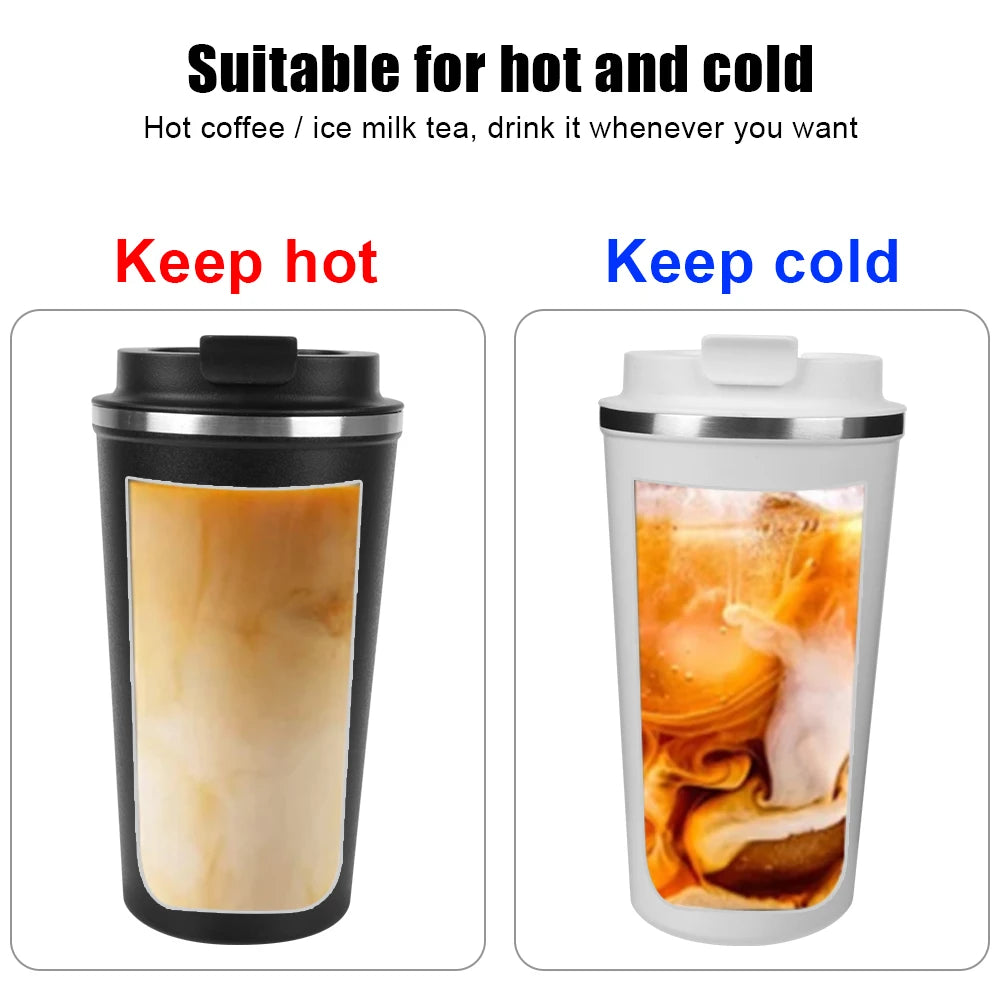 For Tea Water Coffee Thermo Cafe Double Stainless Steel Coffee Mug Car Thermos Mug Leak_Proof Travel Thermo Cup 380/510ML