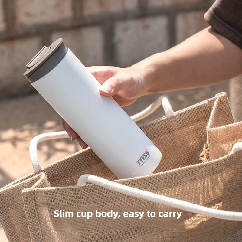 Tyeso 360ml/500ml Stainless Steel Vacuum Travel Mug Leak-Proof Car Coffee Cup Insulated Thermos Portable Water Bottle