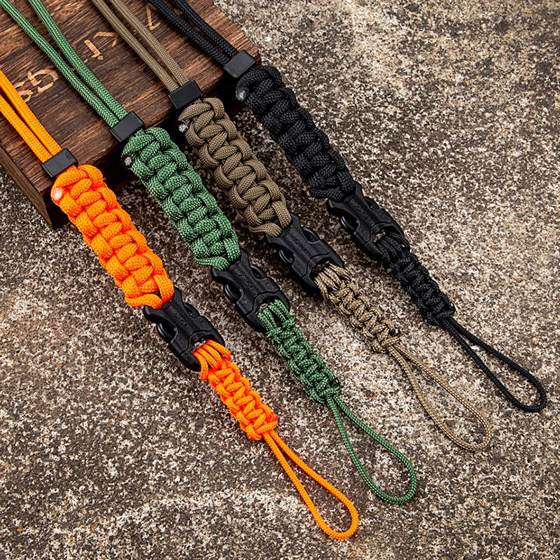 MKENDN Outdoor Rock Climbing Plastic Clip Detachable Hanging Neck Rope for Mobile Phone Lanyard Camera USB Holder ID Pass Card