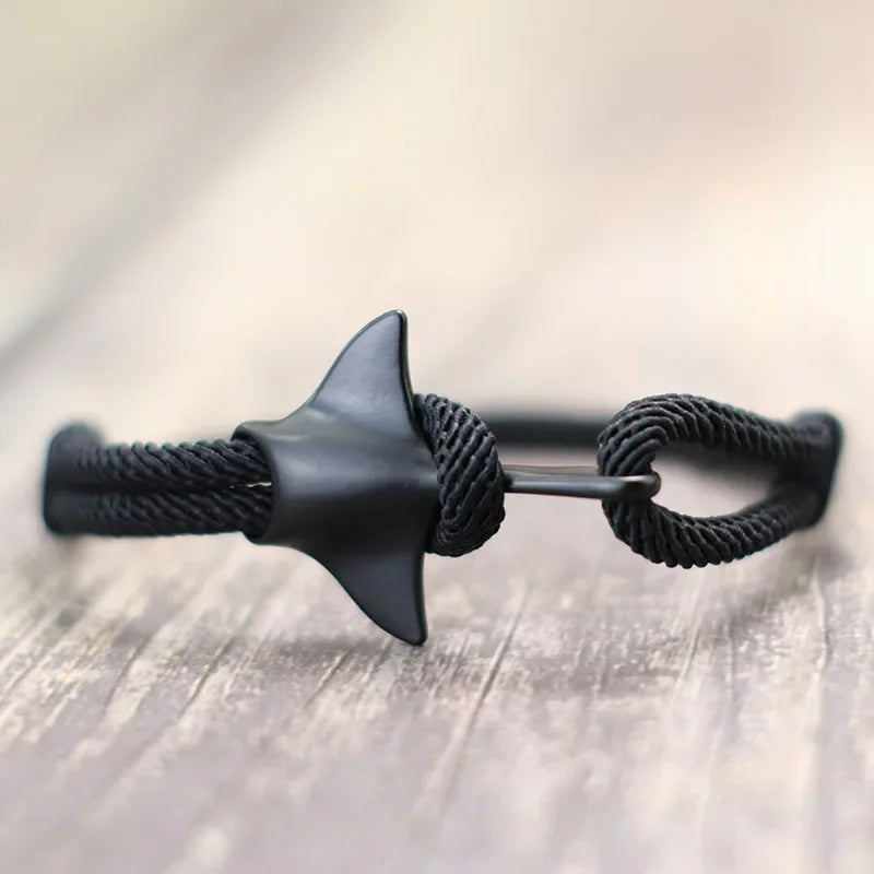 Noter Men Manta Bracelet Adjustable Marine Animal Protection Rope Braclet Beach Surf Braslet Lucky Red Thread Brazalete Pulseira