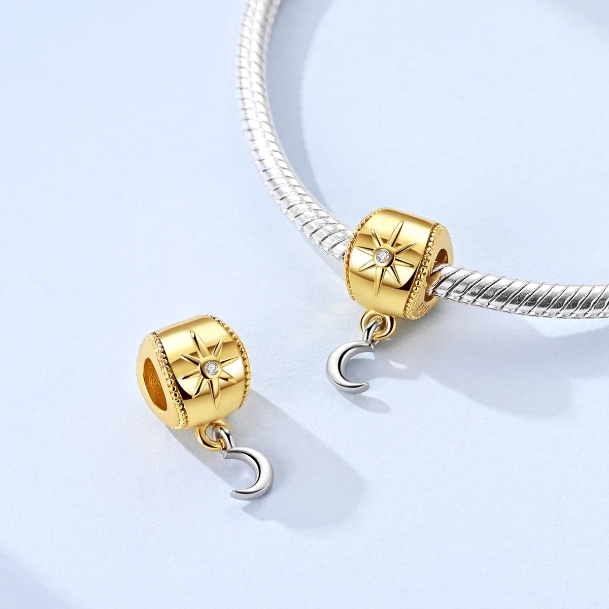 Original Charms Beads 925 Sterling Silver Golden Leopard Firefly Butterfly Hot Air Balloon Beads Fit DIY Bracelet Fine Jewelry