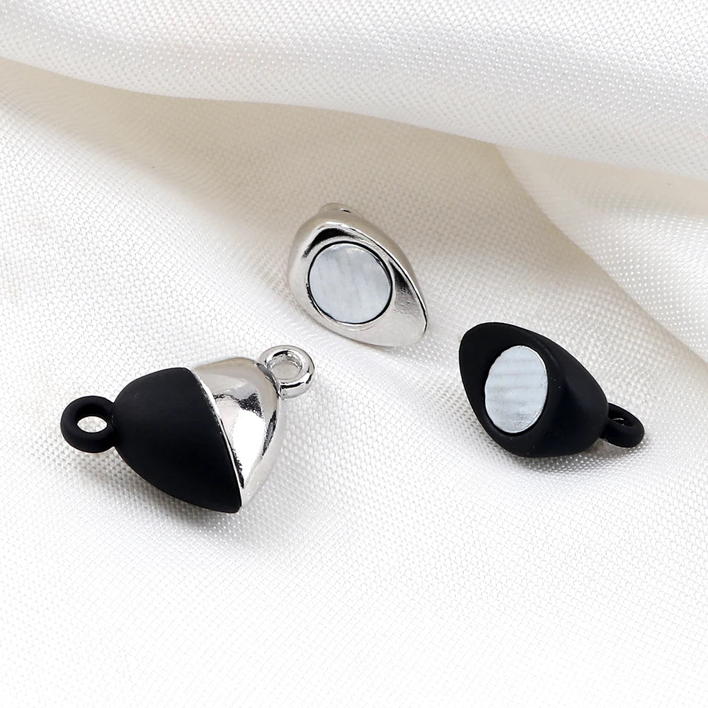 3-20pcs Magnetic Clasps Heart Ball Shape Magnet Connector Beads For Diy Jewelry Making Couple Bracelet Necklace Diy Accessories