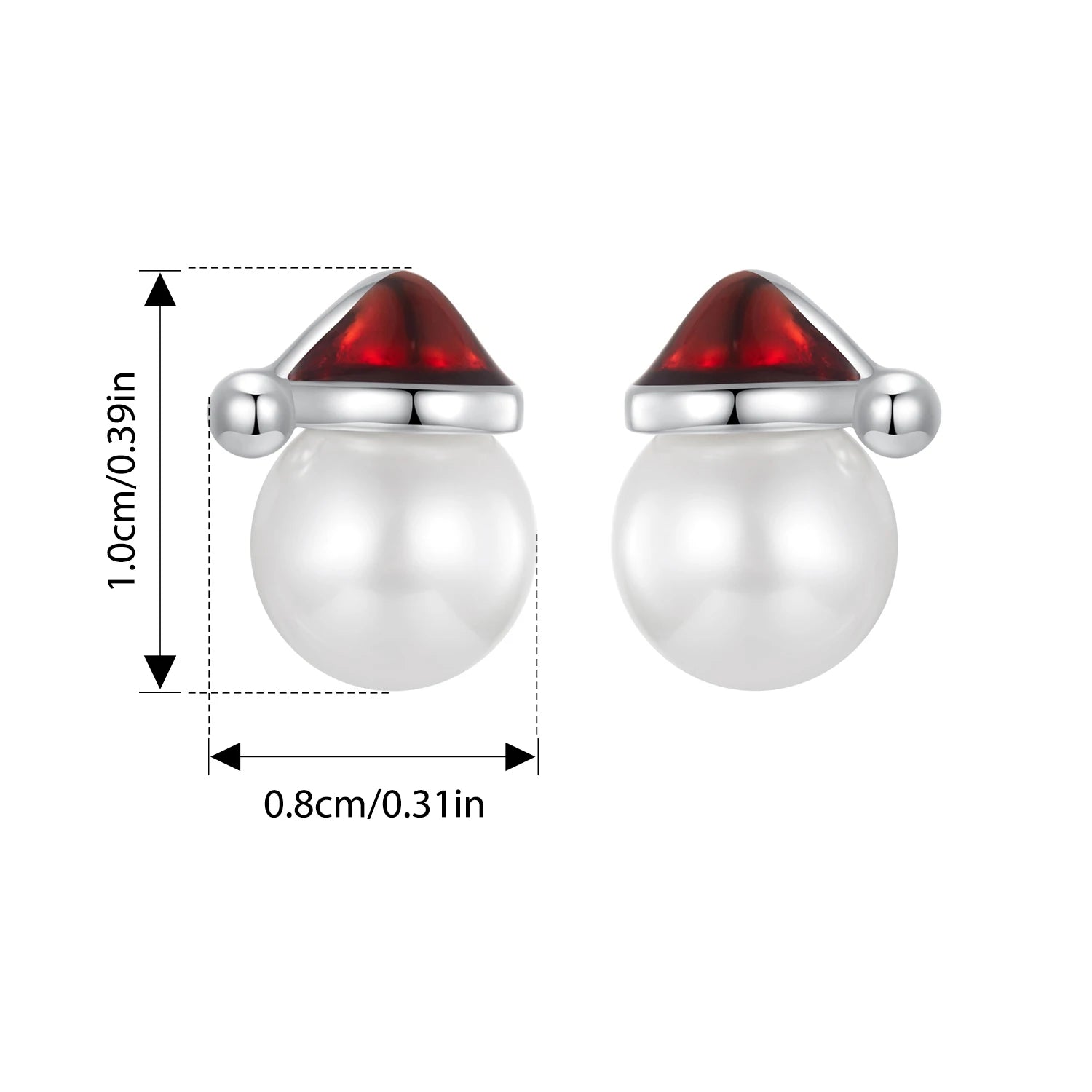 BISAER 925 Sterling Silver Santa Claus ChristmasTree Earrings for Teens, Dainty Hypoallergenic Studs Christmas Gifts Jewelry