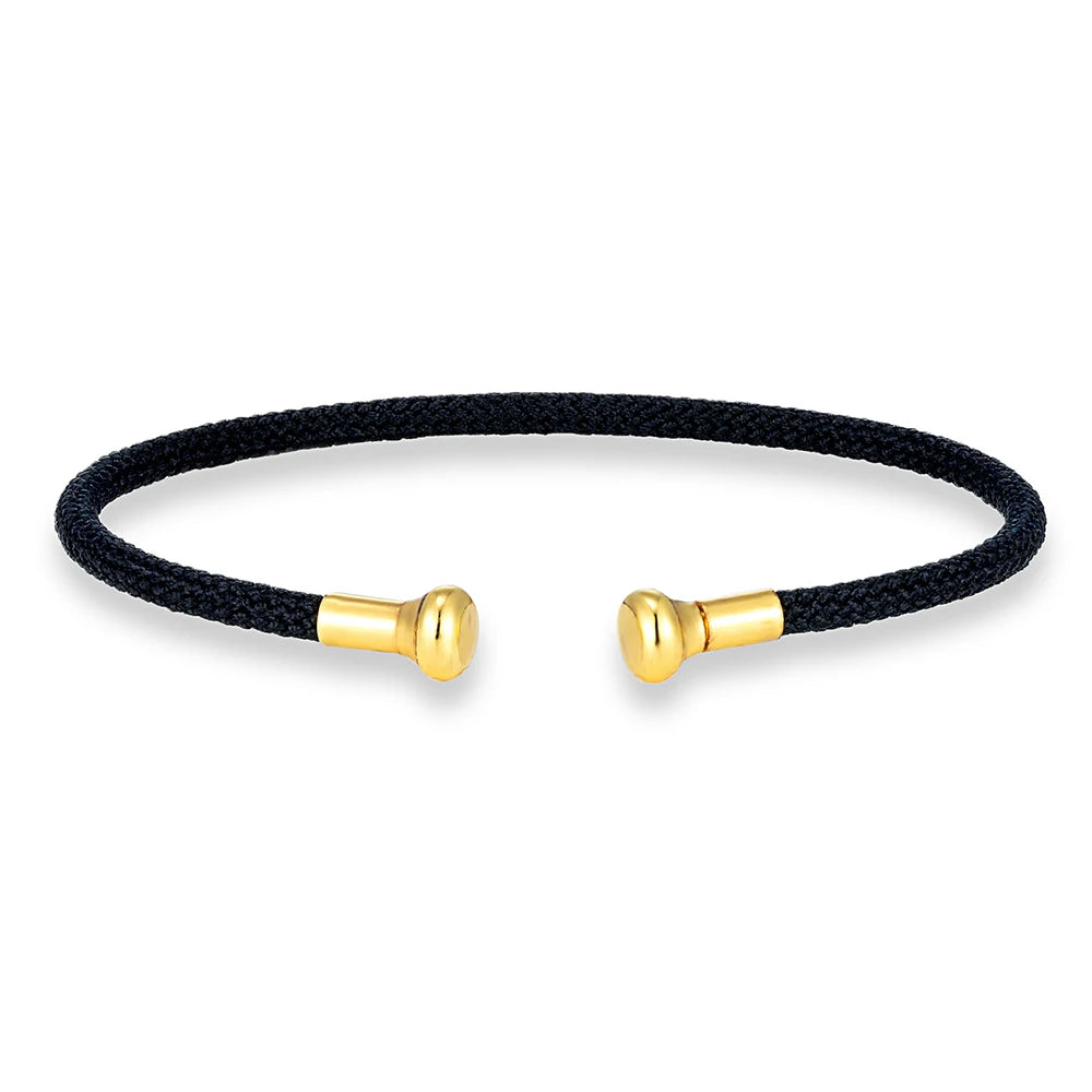 MKENDN Minimalist Cuff Bangle For Men Bracelets Lucky Red DIY Beaded Men Women Fashion Jewelry Trendy Gift