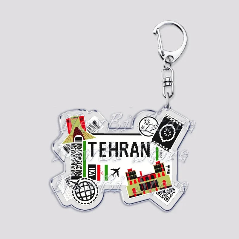 Hot Boarding Pass Keychains for Accessories Bag  NEW YORK TOKYO SEOUL PARIS LONDON Travel Souvenir Tickets Keyring Friends Gifts