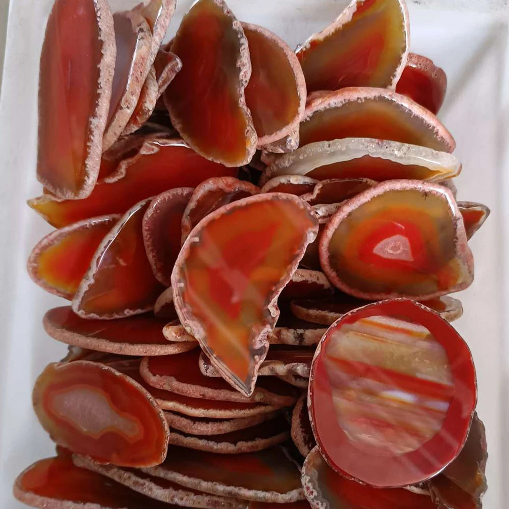 1PC Natural Agates Geode Slice NO Hole Onyx Reiki Healing Quartz Stone For Home Decoration Wedding Name Cards DIY Gifts 50-80mm