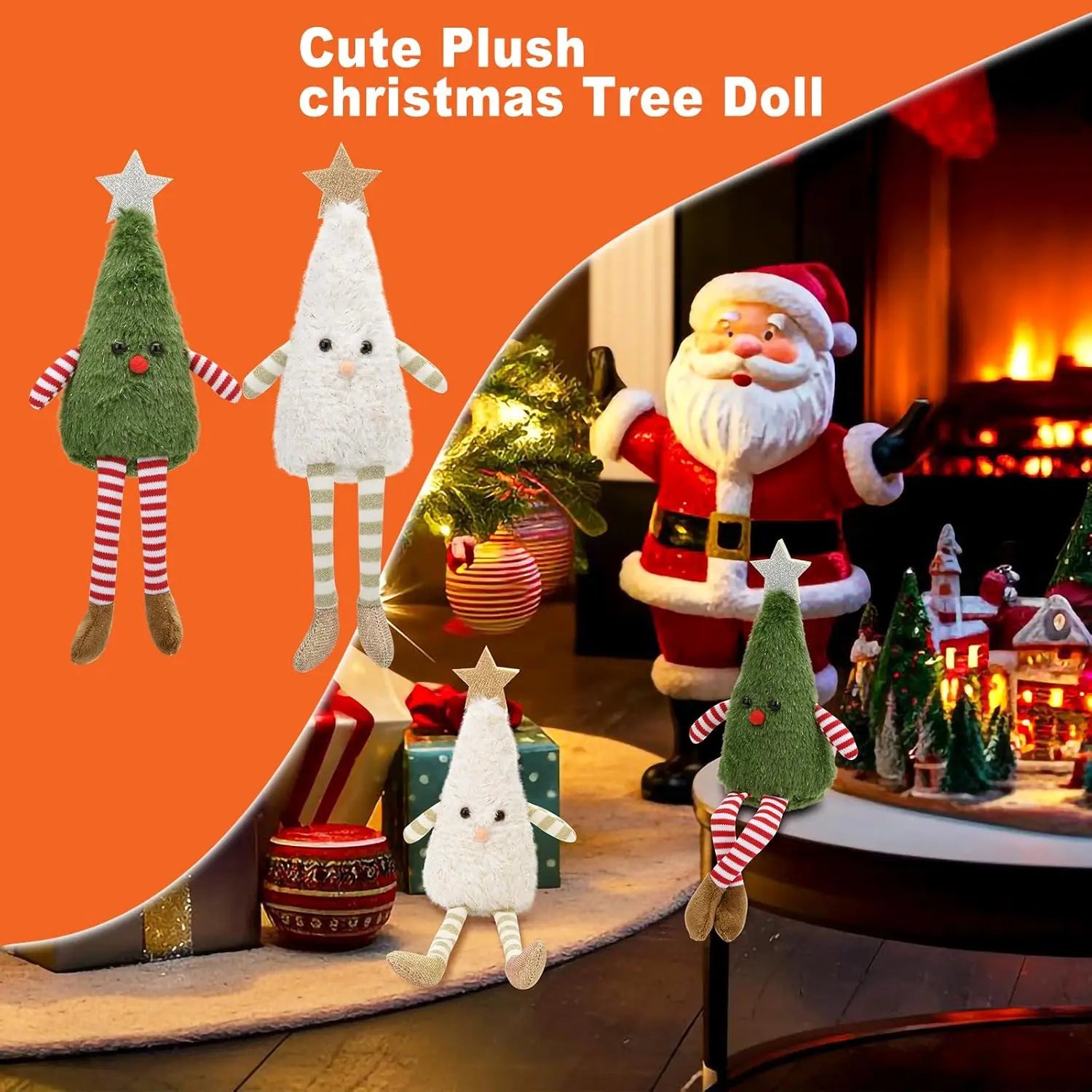 Christmas Decoration Long Legs Christmas Tree Doll Christmas Children Gift Hotel Mall Window Decoration Christmas Plush Ornament