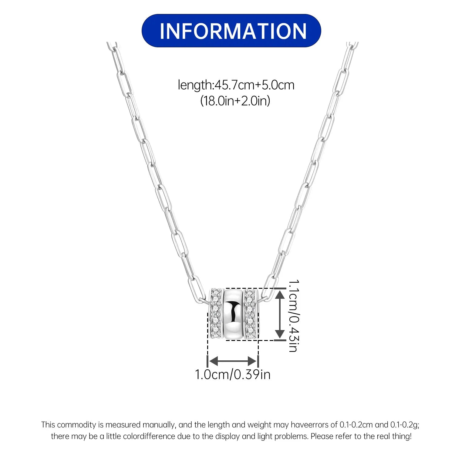 PANPOKI S925 Sterling Silver Simple 3-Ring Design Necklace for Women Birthday Original Gifts Fashion Fine Jewelry
