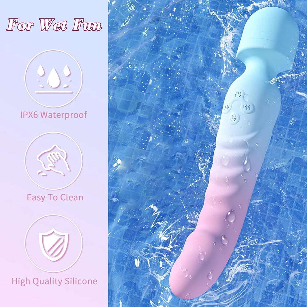 Powerful AV Vibrator for Women G Spot Dildos Magic Wand Clitoris Stimulator Female Vagina Massager Adults Sex Toys for Woman - Madeinsea©