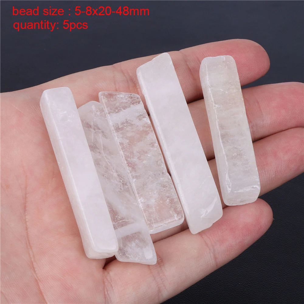 Wholesale Natural Stone Clear Quartz Crystals Beads Faceted Smooth Irregular Loose Bead For Jewelry Making Charm Accessories DIY