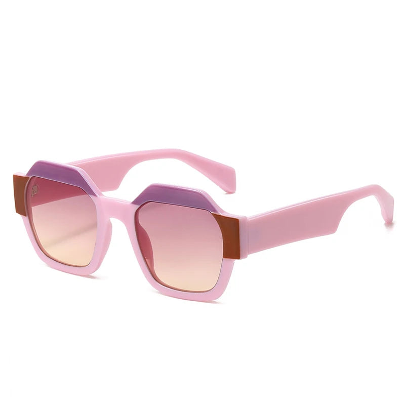 Oversized Square Sunglasses Women Personality Simple 2025 Polygon Eyewear Women Fashion Retro Glasses Women Gafas De Sol Mujer