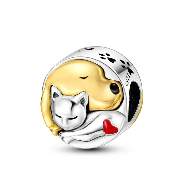 New 925 Sterling Silver Charms Bead Red Cherry Strawberry Love Heart Charm Fit Original Bracelet Pendant DIY Jewelry For Women - Madeinsea©