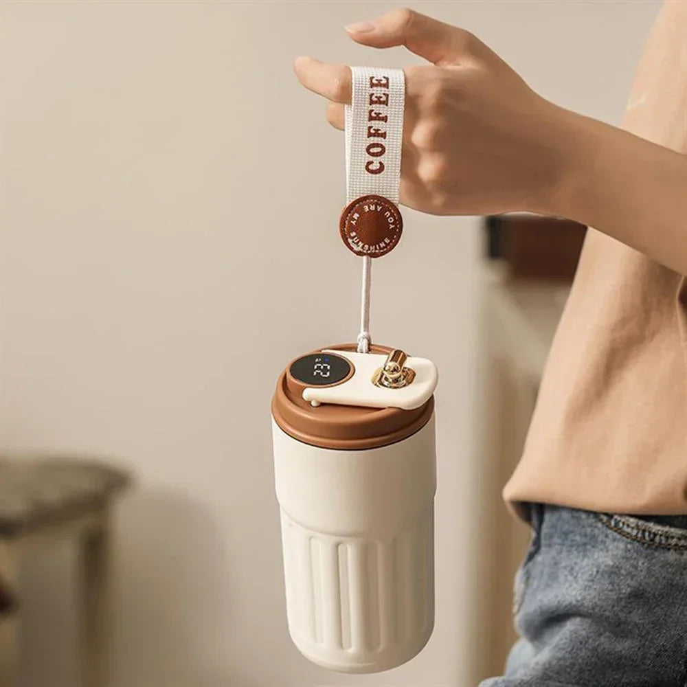 Stainless Steel Smart Thermos Bottle Intelligent Temperature Display Coffee Cup vacuum Flasks Office Cup Business Portable Mug