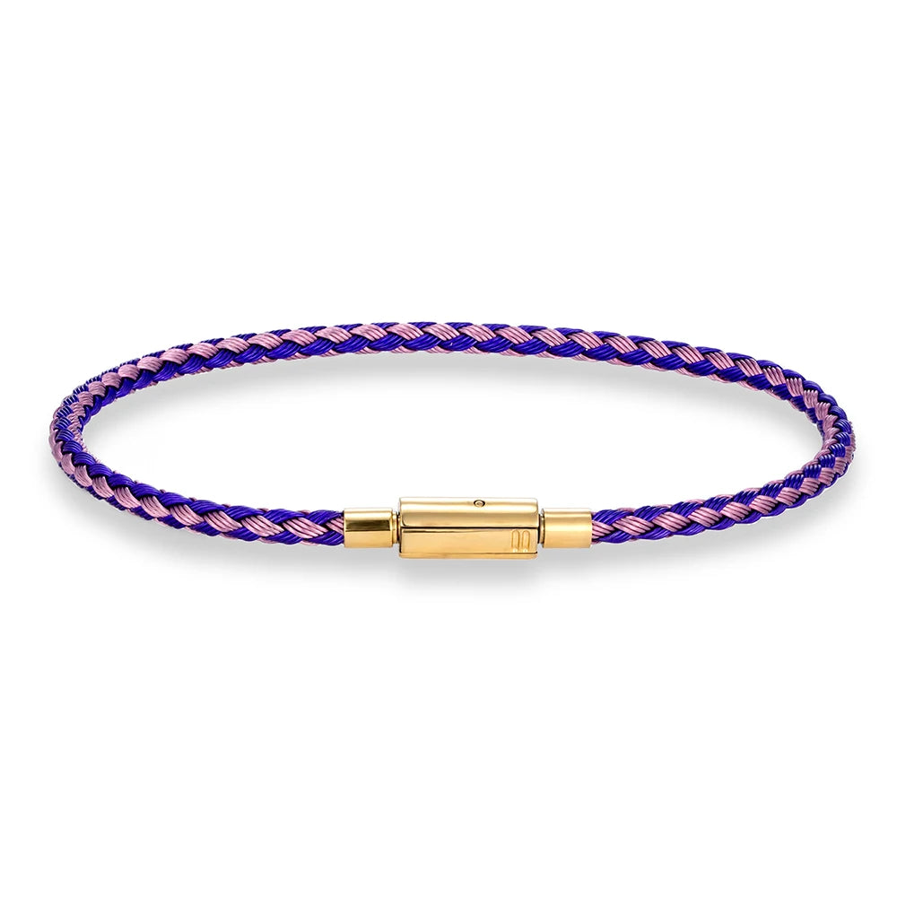 MKENDN Classic Men Women Jewelry 2-3mm Non-fading Steel Wire Thin Rope Bracelet Button Clasp Classic Cuff DIY Charm Bracelet