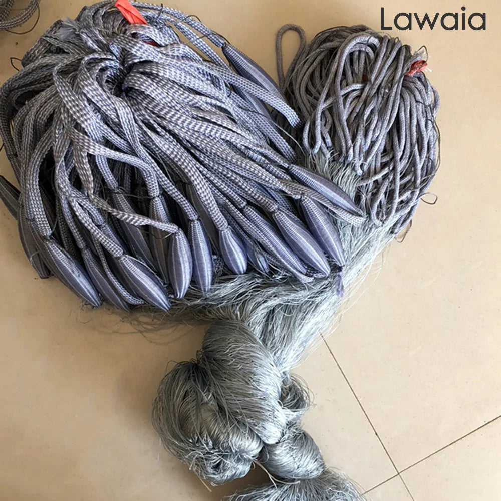 Lawaia 3 Layers Gillnet Handmade 1.5m*30m Multifilament Fishing Nets Finland Net Catch Fishing Network
